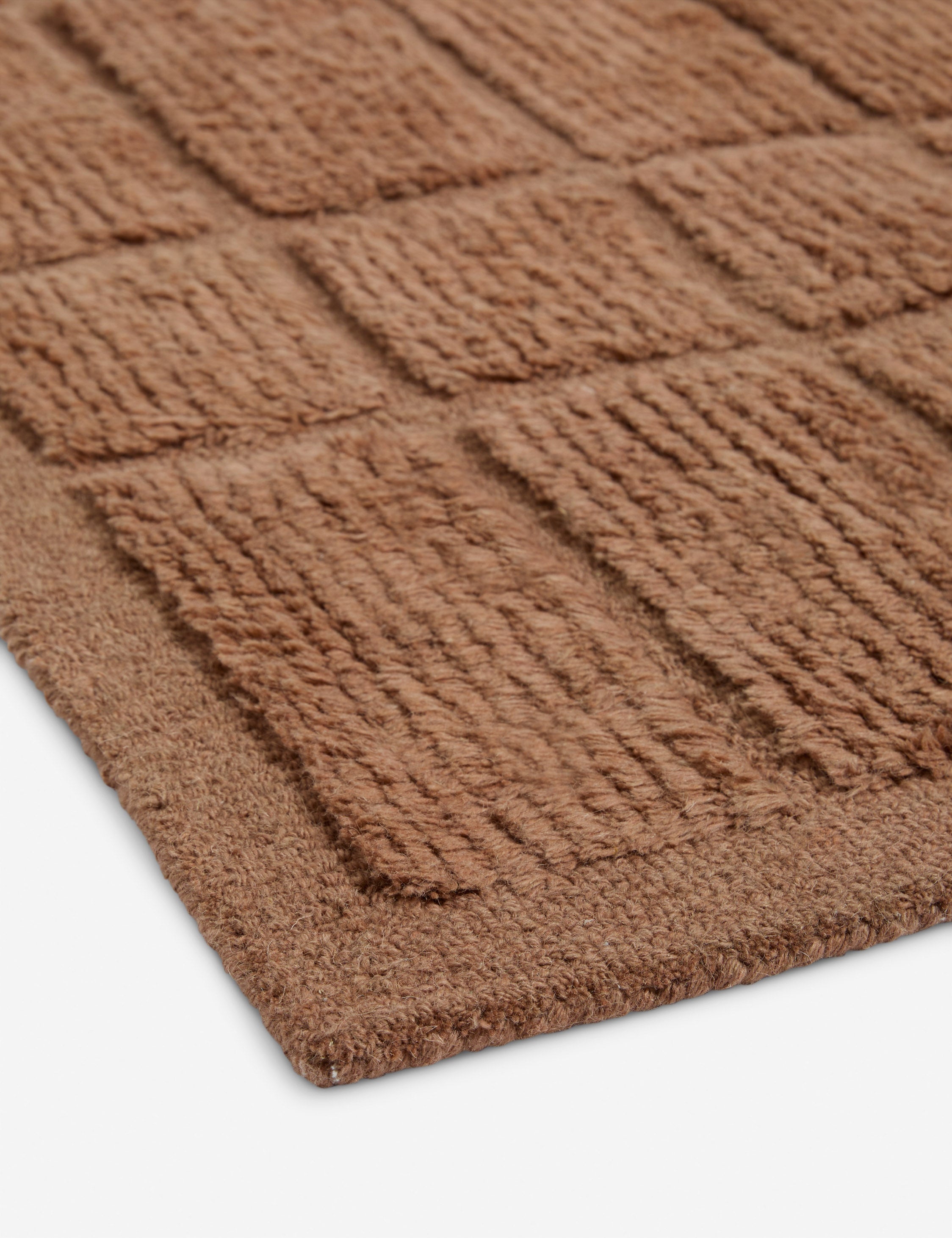 Échantillon de tapis en laine touffeté à la main Geller, Blush 12 x 12