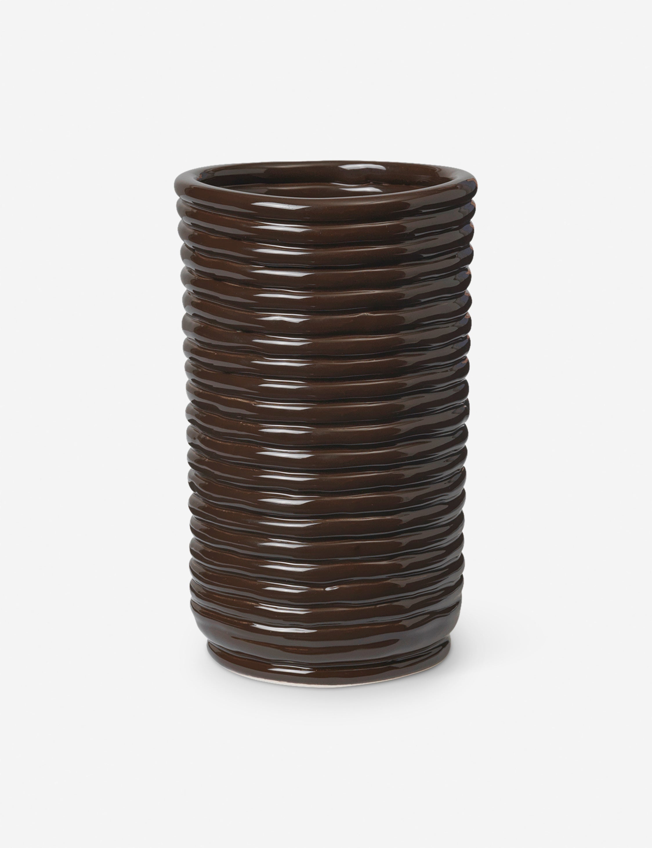 Vase en velours côtelé de Ferm Living