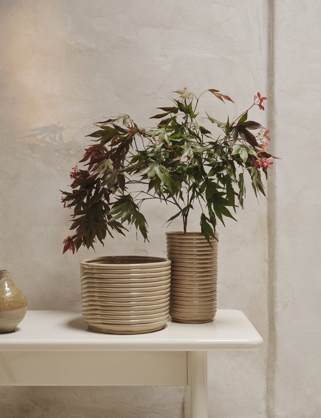 Vase en velours côtelé de Ferm Living