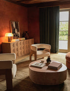 Table basse ronde en marbre Faas