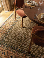 Échantillon de tapis en laine noué à la main Manca 12 x 12