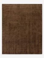 Échantillon de tapis tissé à la main Danka, chocolat 12 x 12