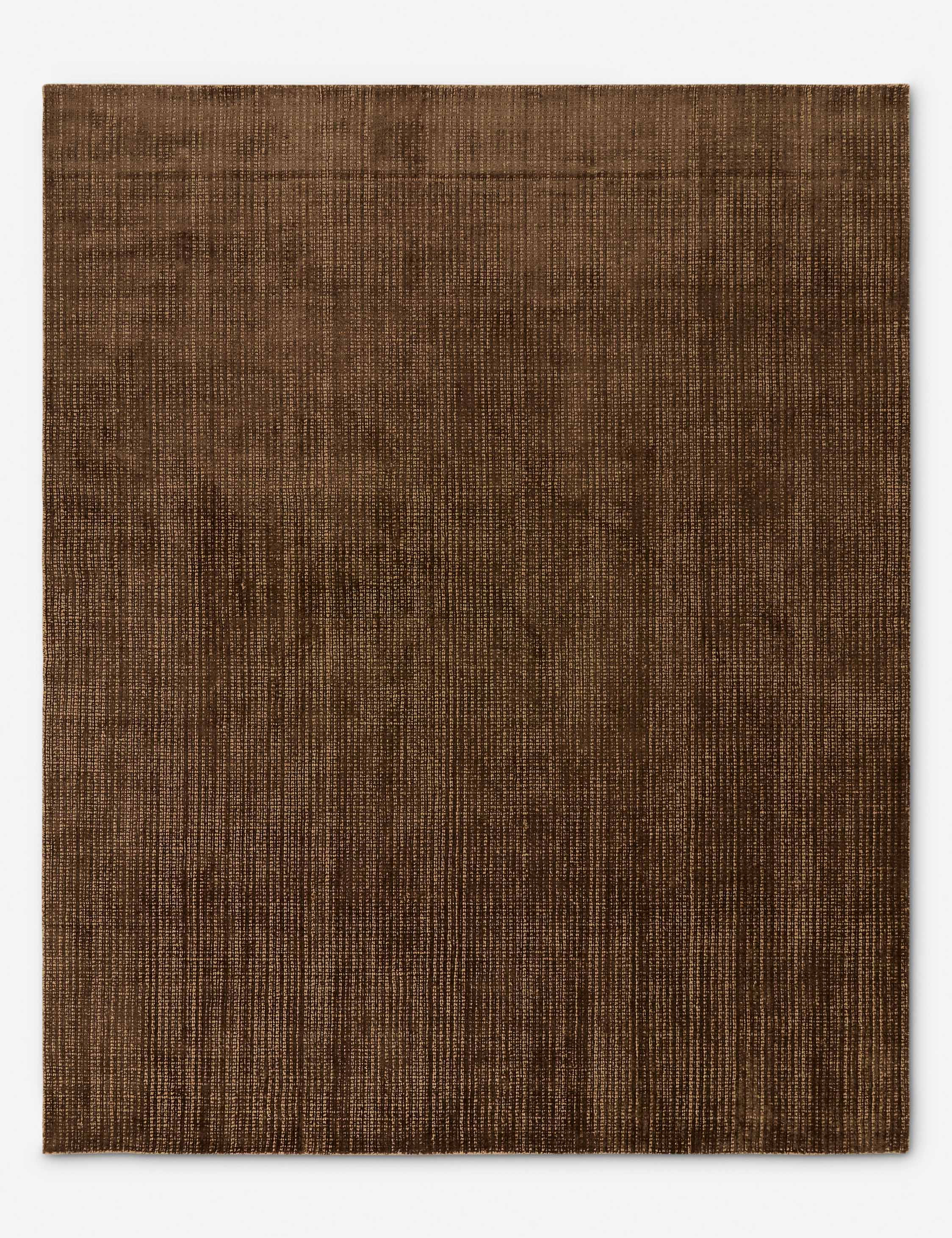 Échantillon de tapis tissé à la main Danka, chocolat 12 x 12