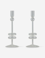 Paire de bougeoirs en verre (lot de 2) par etúHOME