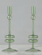 Paire de bougeoirs en verre (lot de 2) par etúHOME