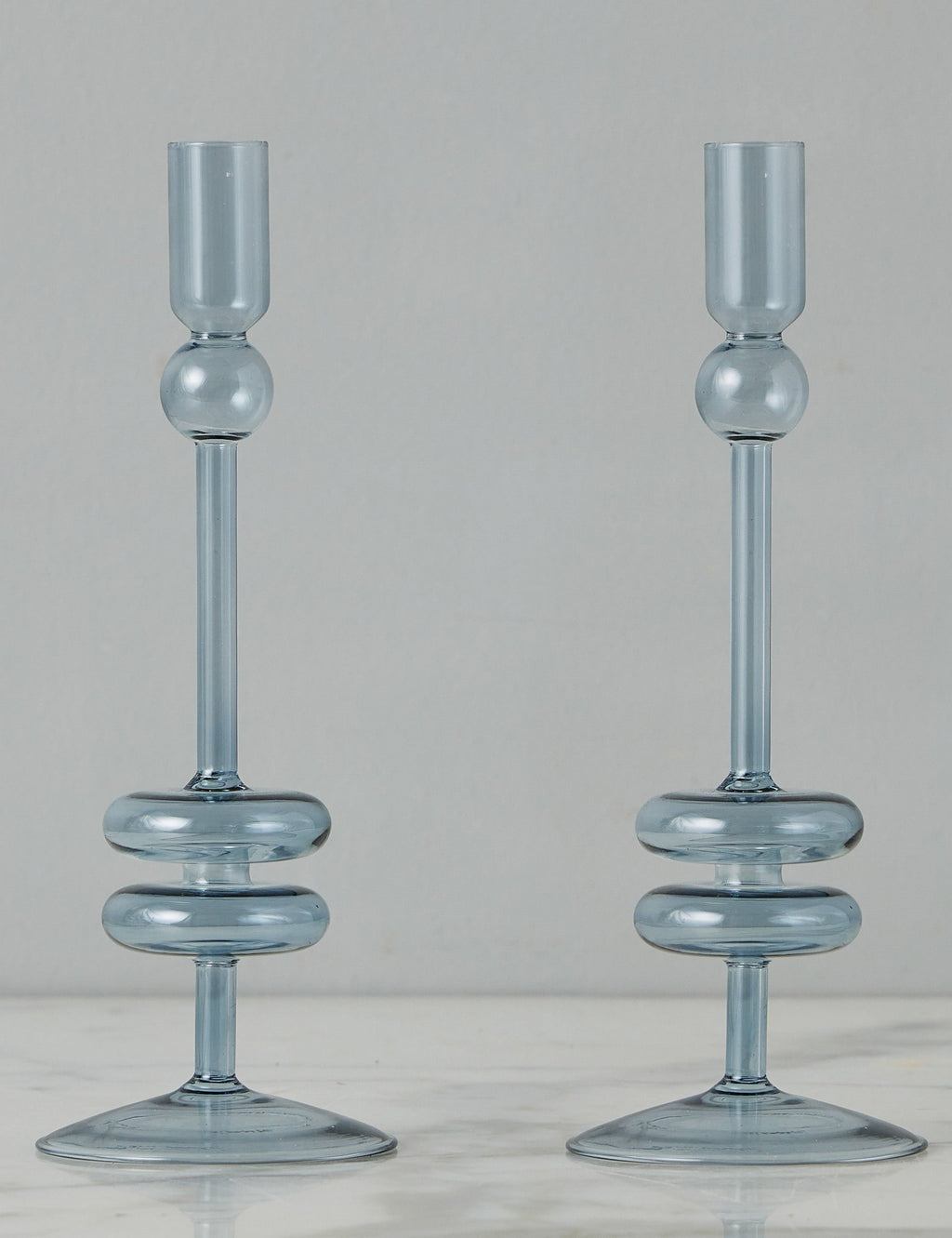 Paire de bougeoirs en verre (lot de 2) par etúHOME