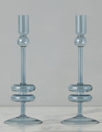 Paire de bougeoirs en verre (lot de 2) par etúHOME