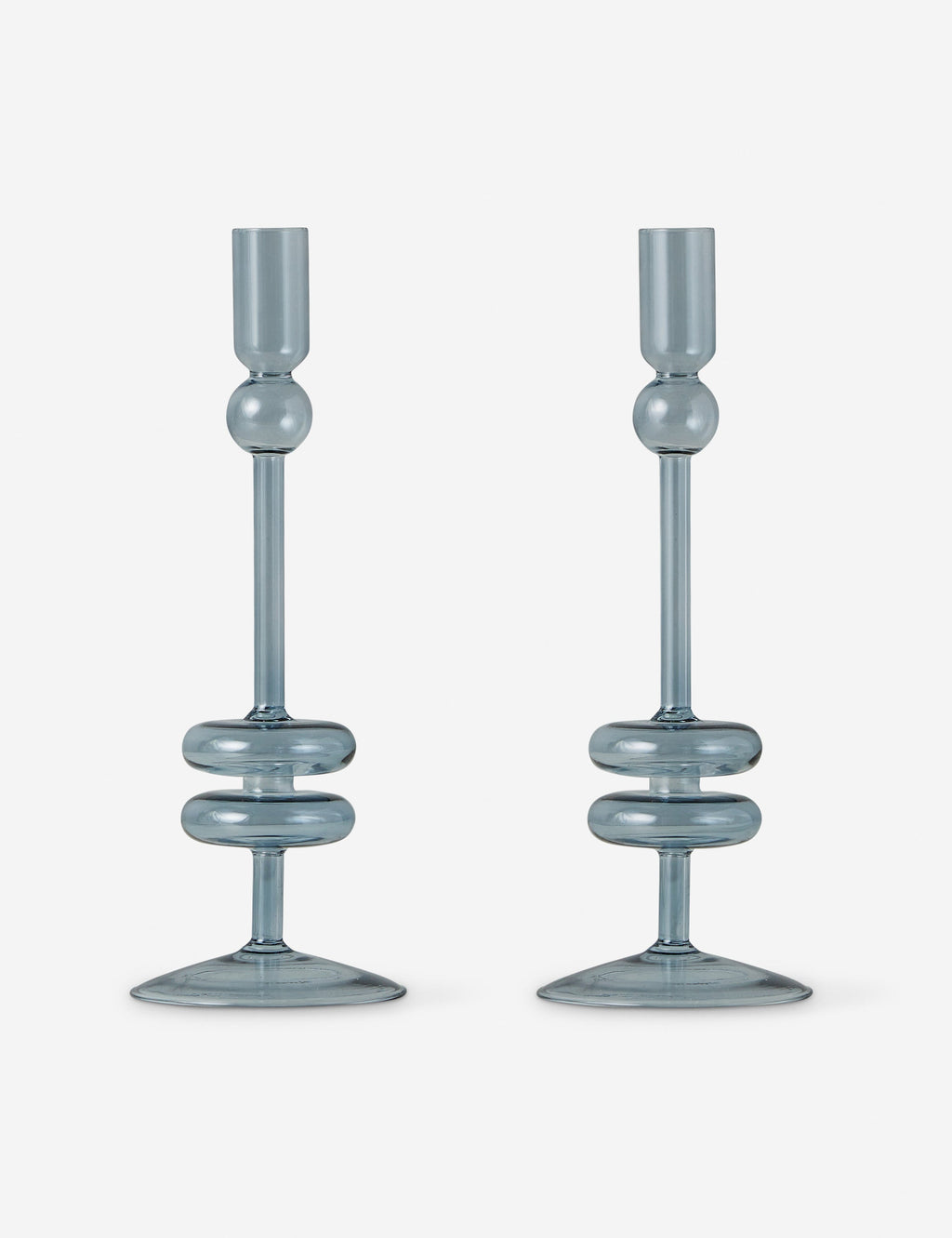 Paire de bougeoirs en verre (lot de 2) par etúHOME