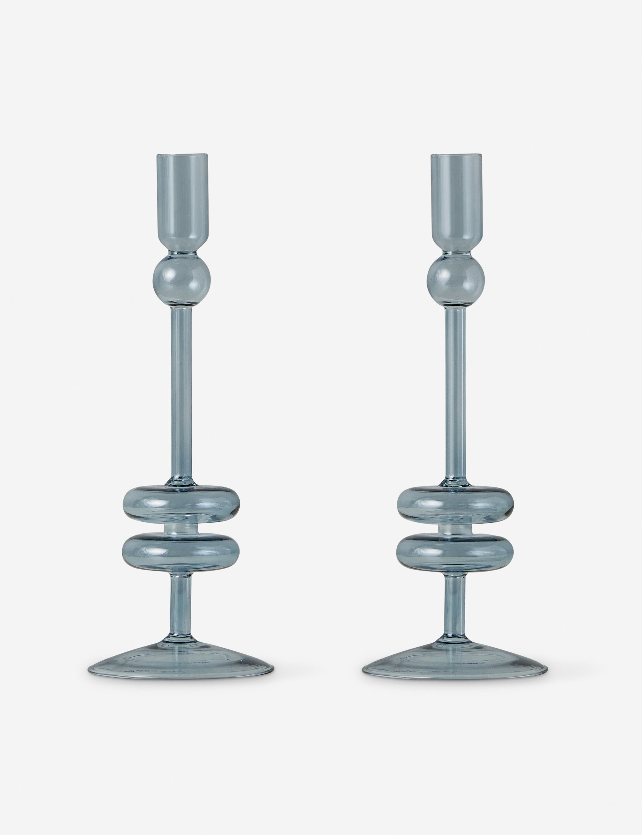 Paire de bougeoirs en verre (lot de 2) par etúHOME