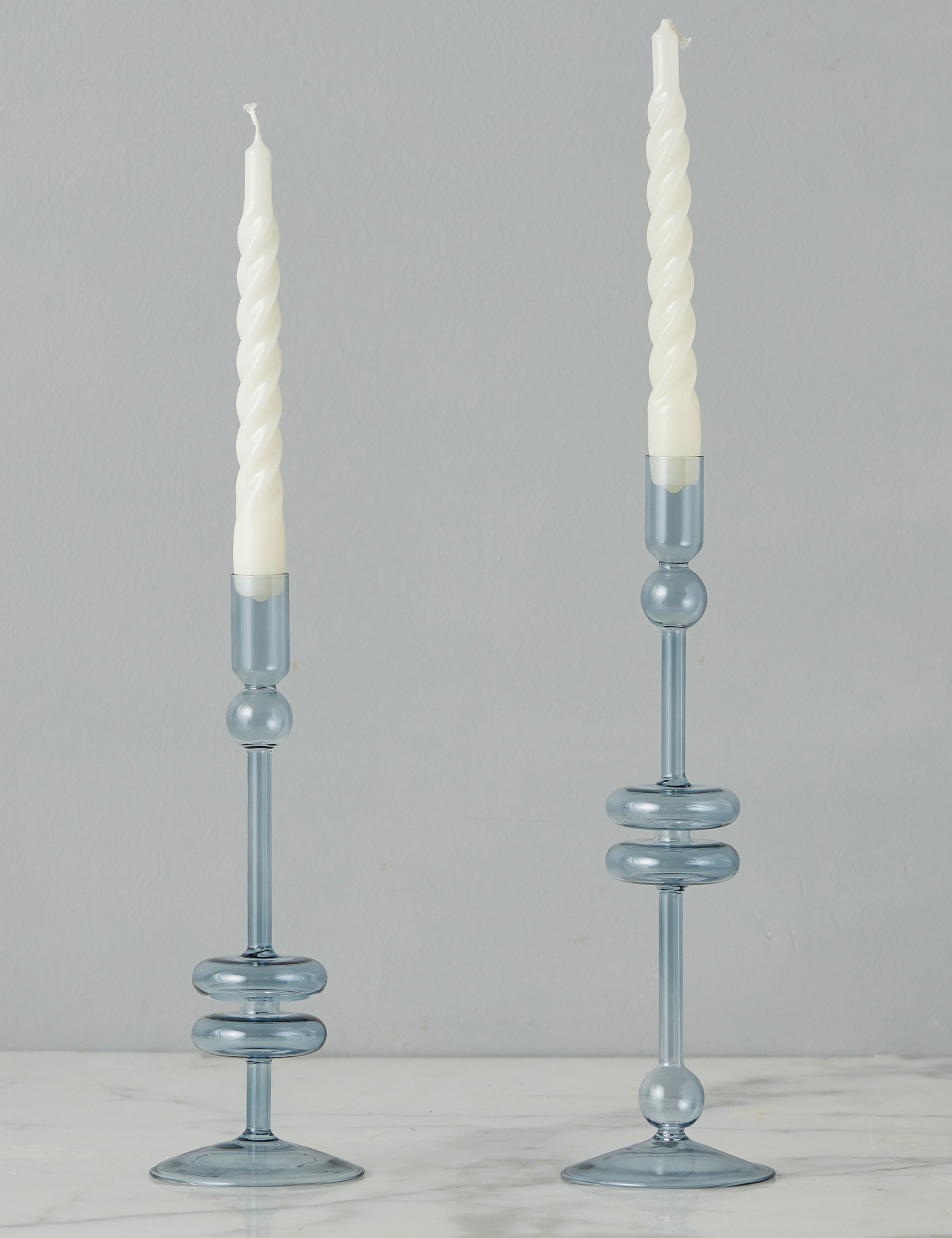 Paire de bougeoirs en verre (lot de 2) par etúHOME