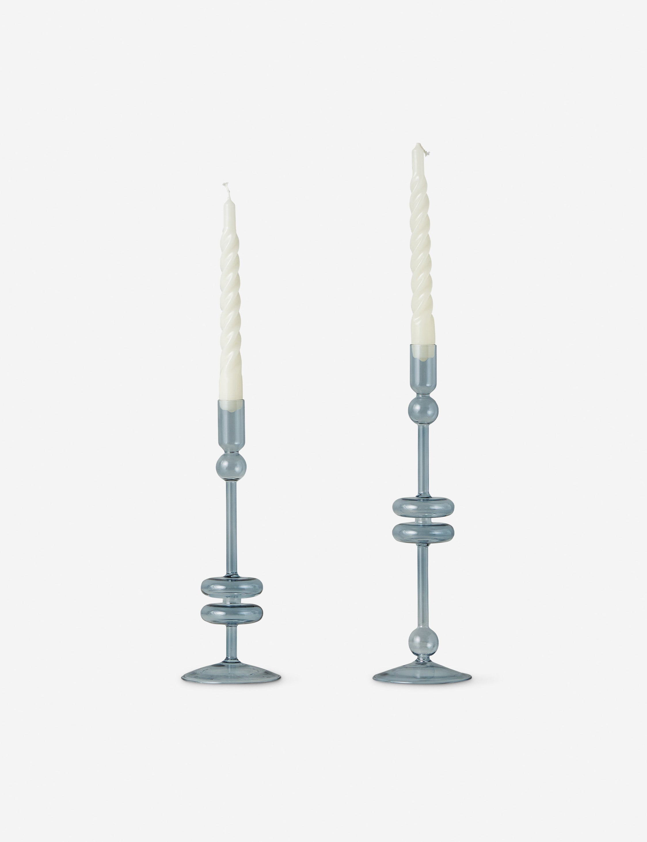 Paire de bougeoirs en verre (lot de 2) par etúHOME