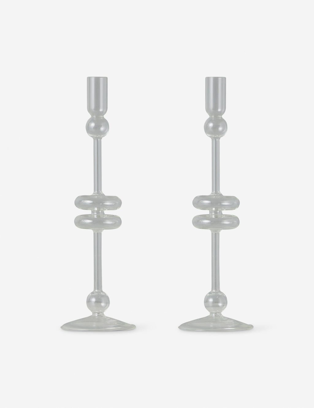 Paire de bougeoirs en verre (lot de 2) par etúHOME