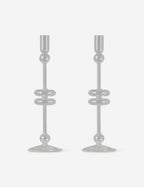 Paire de bougeoirs en verre (lot de 2) par etúHOME