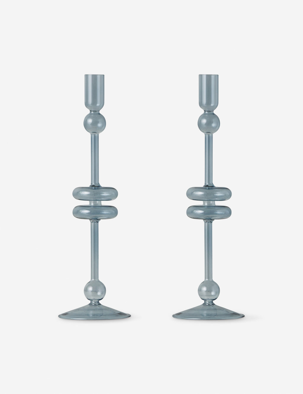 Paire de bougeoirs en verre (lot de 2) par etúHOME