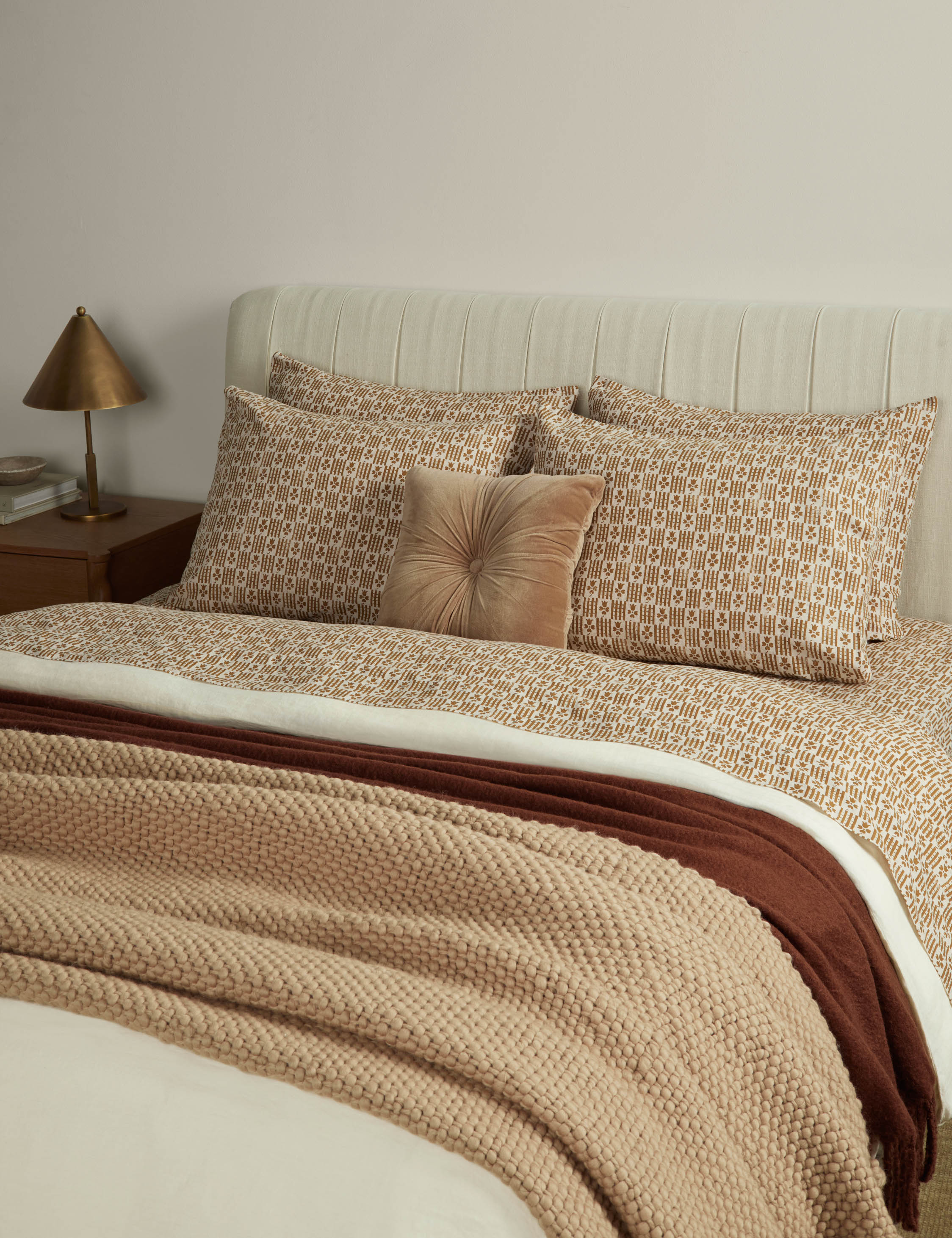 Housse de coussin en lin et coton Hedra