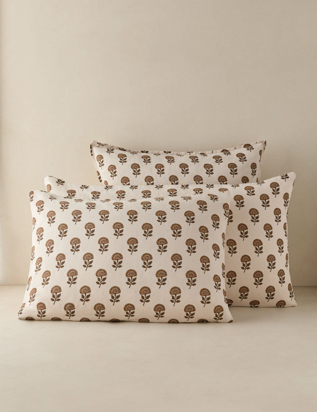Housse de coussin en lin et coton Langford