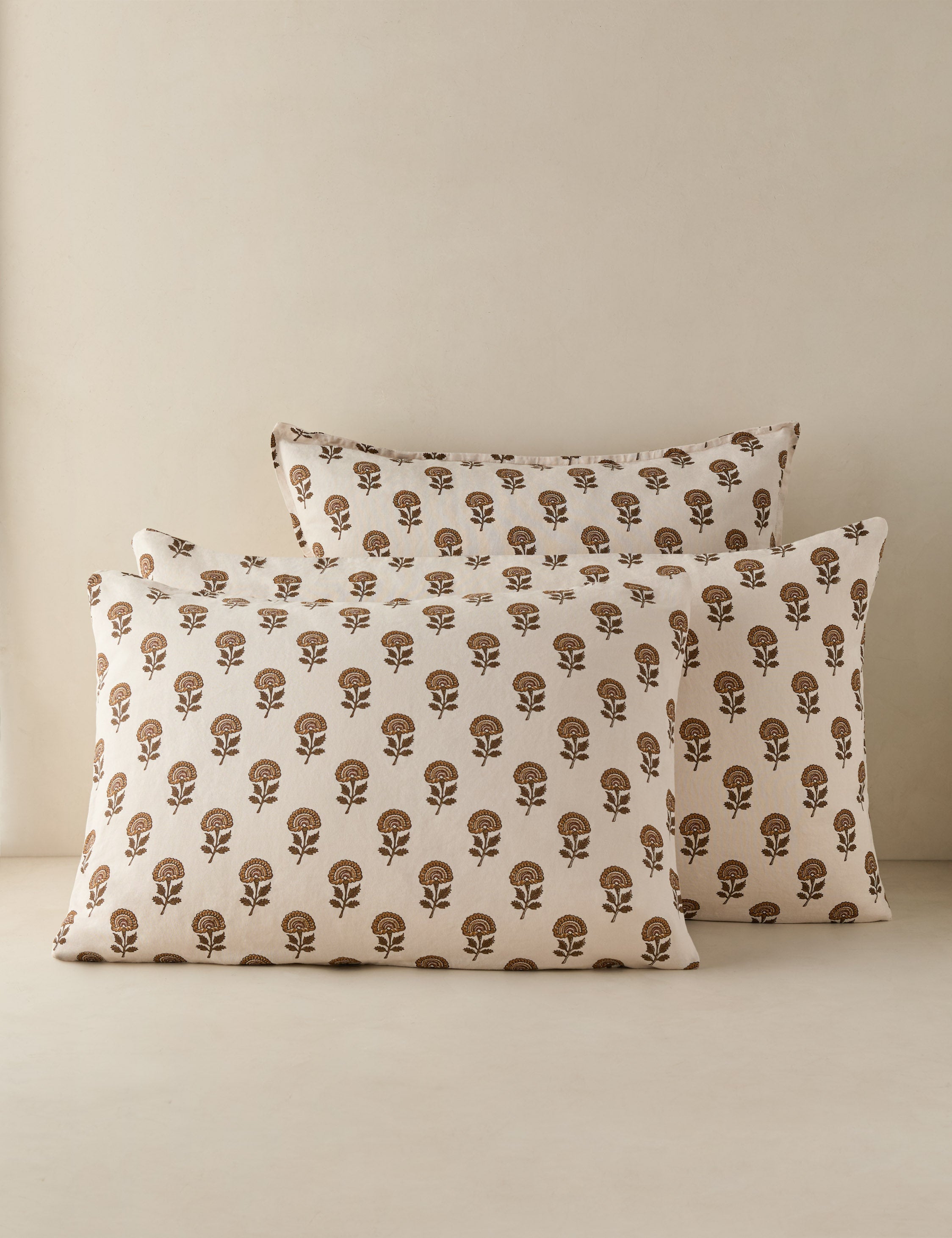 Housse de coussin en lin et coton Langford
