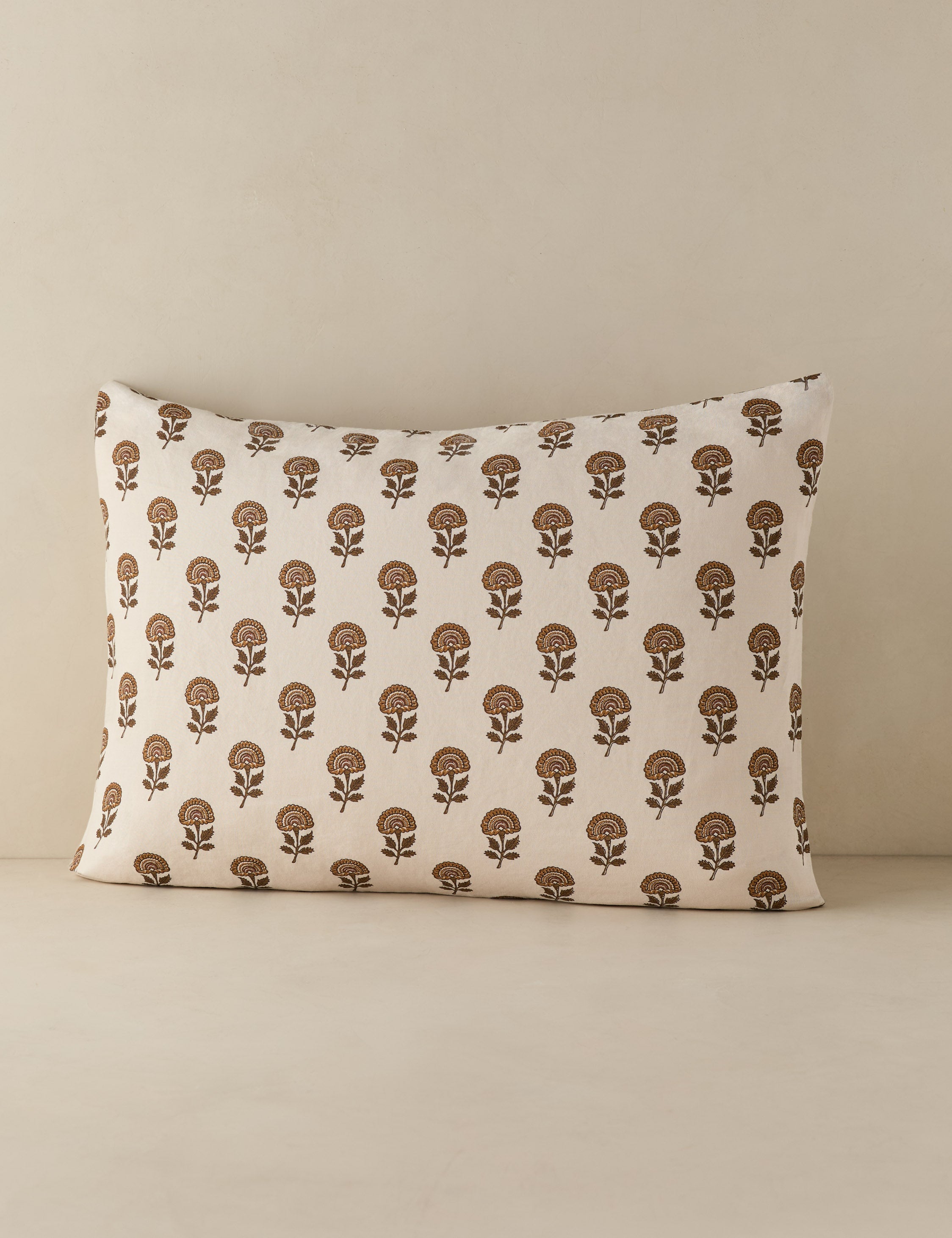 Housse de coussin en lin et coton Langford