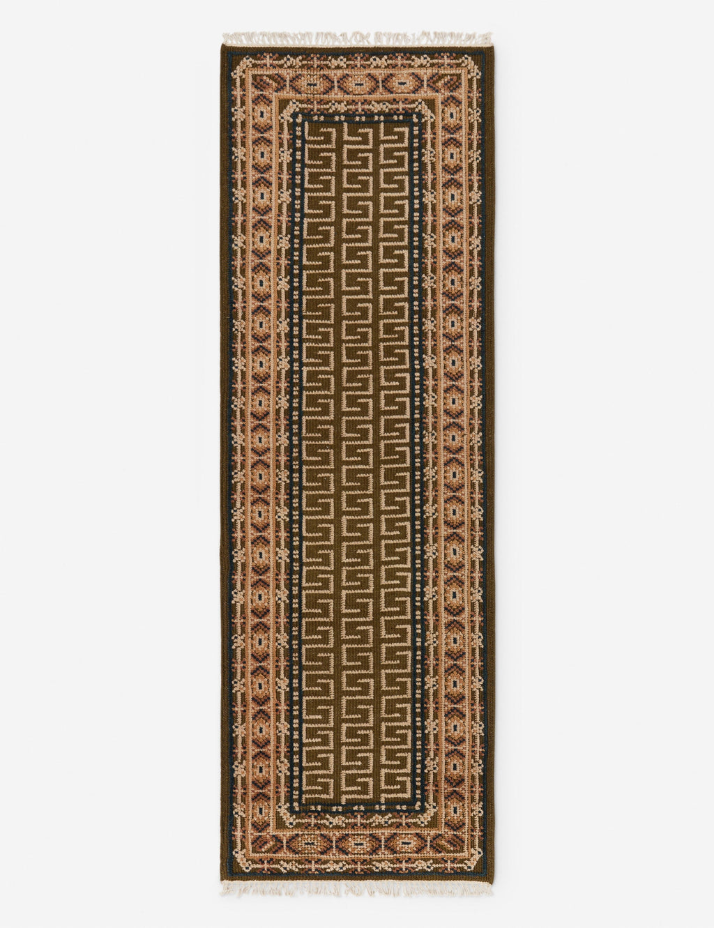 Échantillon de tapis en laine noué à la main Manca 12 x 12
