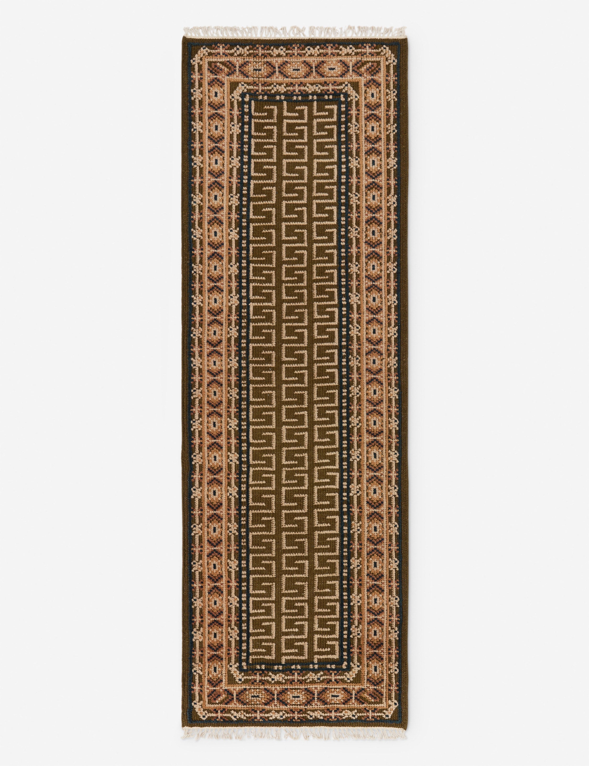 Échantillon de tapis en laine noué à la main Manca 12 x 12